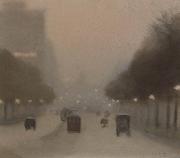 Clarice Beckett St Kilda Road oil painting